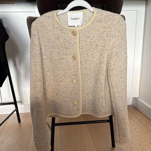 ba&sh Women's Beige Tweed Blazer
